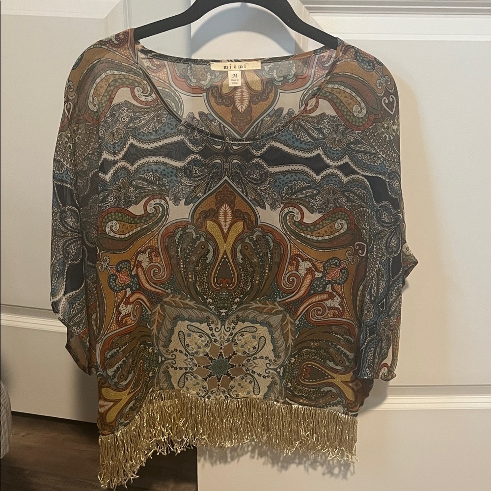 Miami Paisley Patterned Top